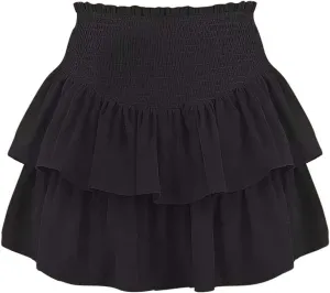Mini Skirt for Women Fashion Stylish Ruffle Hem High Waist Tummy Control Trendy Y2K Hot Skirts for Summer Clubwear