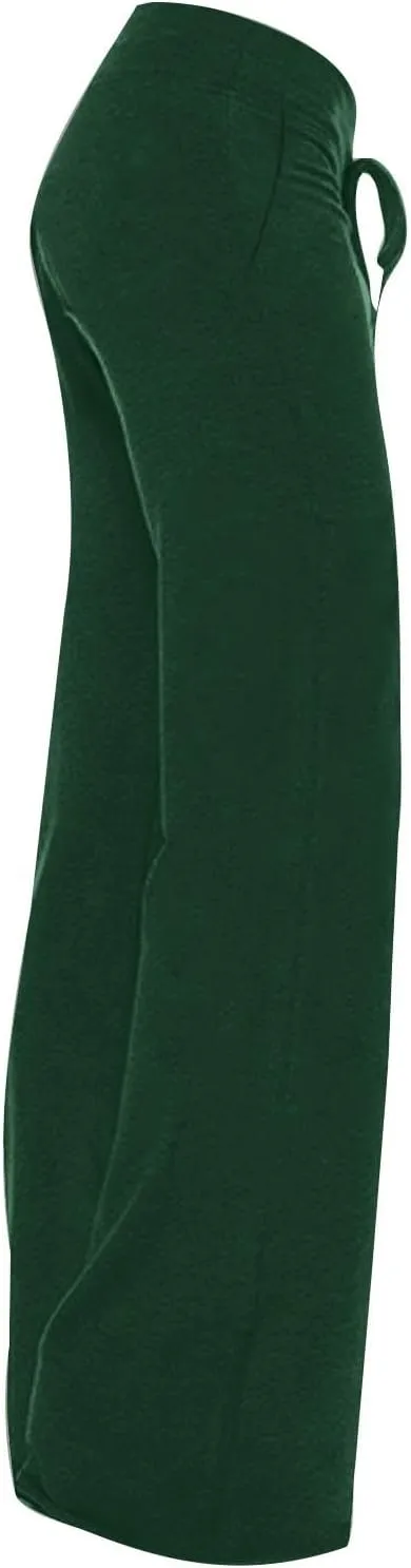 Mzkdieey Women's Wide Leg Yoga Pants Casual Drawstring Sweatpants Baggy Comfy Lounge Pants Pajama Bottoms with Pockets