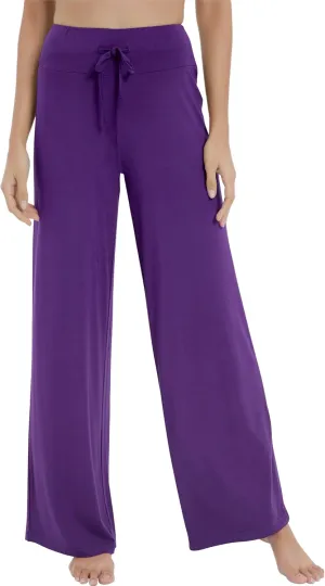 NACHILA Women's Pajama Bottoms,Viscose Made from Bamboo- Wide Leg Lounge Pants Cool Yoga Pants Soft Sweatpants