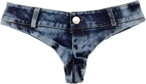 Naturemore Women's Sexy Low Waisted Stretch Mini Denim Shorts Hot Pants Clubwear
