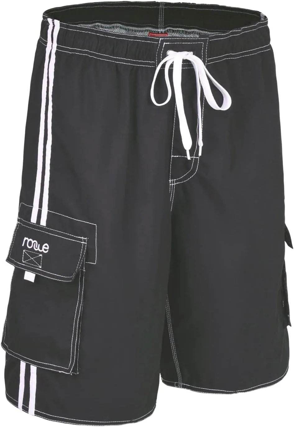 Nonwe Men's Beachwear Board Shorts Quick Dry with Mesh Lining Swim Trunks