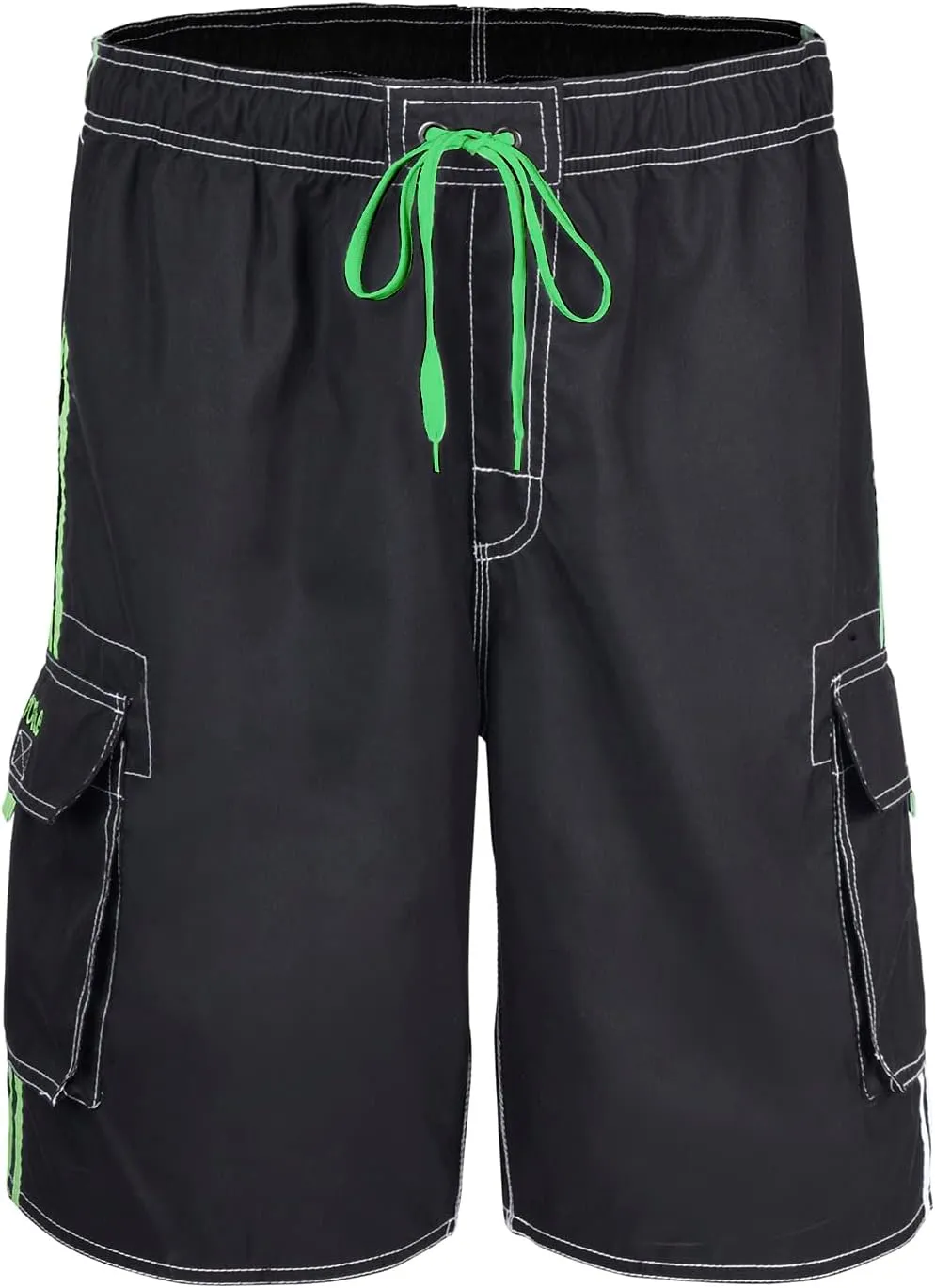 Nonwe Men's Beachwear Board Shorts Quick Dry with Mesh Lining Swim Trunks