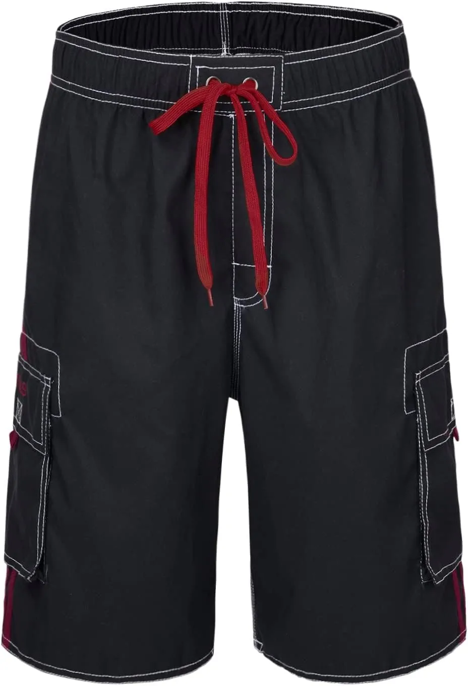Nonwe Men's Beachwear Board Shorts Quick Dry with Mesh Lining Swim Trunks