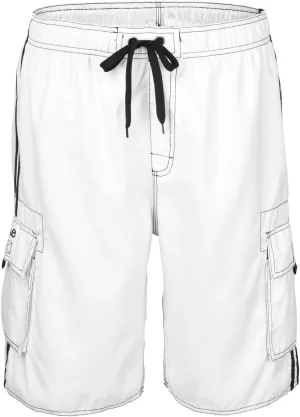 Nonwe Men's Beachwear Board Shorts Quick Dry with Mesh Lining Swim Trunks