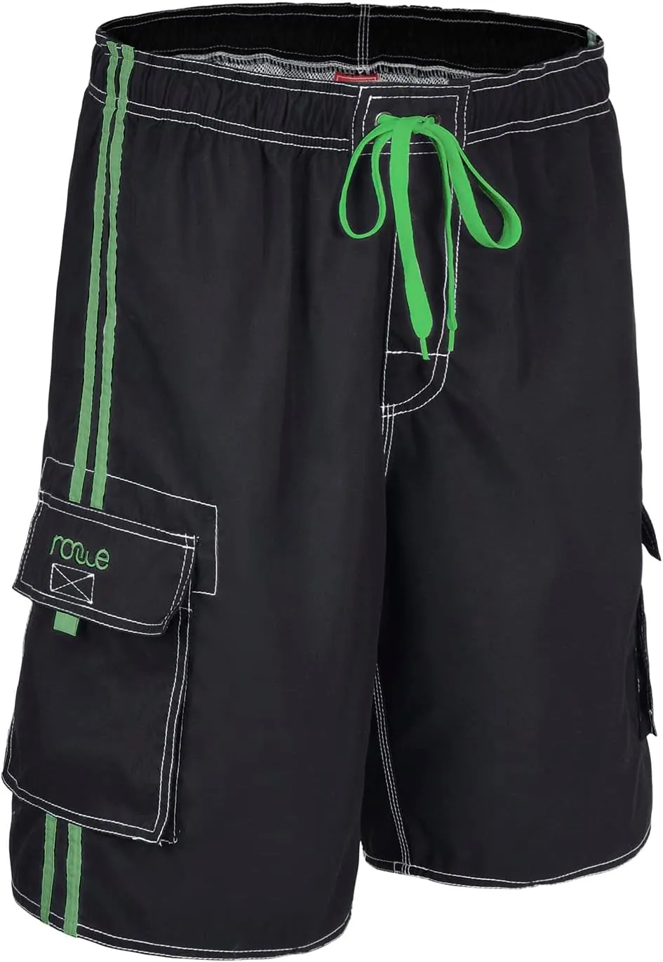 Nonwe Men's Beachwear Board Shorts Quick Dry with Mesh Lining Swim Trunks