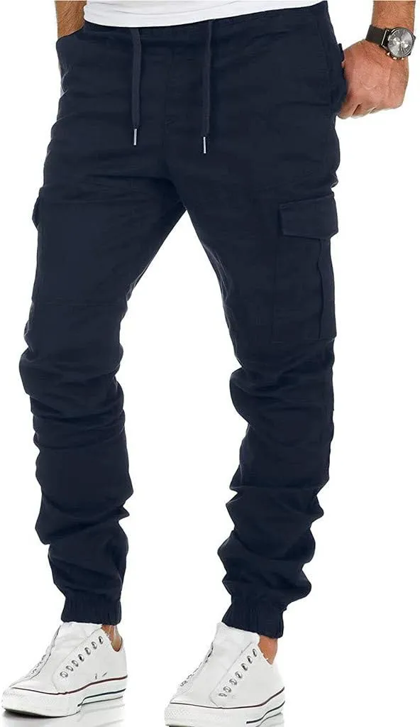 Nyybw Mens Hiking Cargo Pants - Fashion Joggers Cycling Sports Pants Casual Cargo Pants Gym Sweatpants Trousers Long Pants