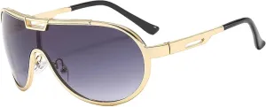 One Piece Sunglasses for Women Men Trend Luxury Outdoor Sports Sun Glasses Uv400