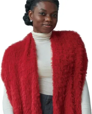 ONE Scarf: Faux Fur Infinity Scarfs or Shawl Wraps for Women Winter Warm, Soft & Fluffy Scarf in Gift Box