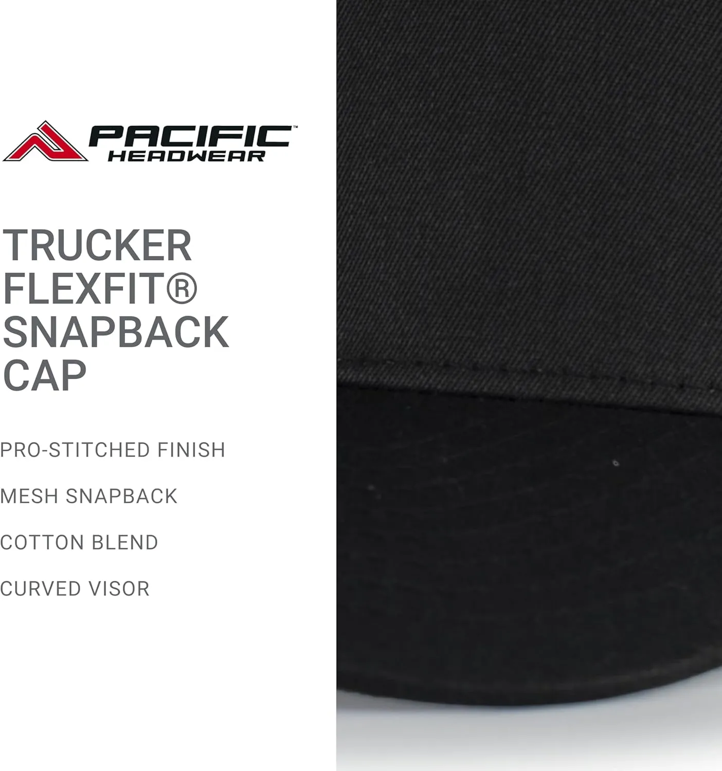 Pacific Headwear Trucker Flexfit Snapback Cap