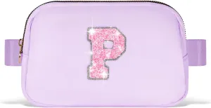 Party Favors Bags for Kids 8-12 4-8,Party Gift Bags for Girls Teens,Party Accessories,Belt Bag Waist Packs Fanny Pack Crossbody Bags for Women Girls | Lavender,Initial P