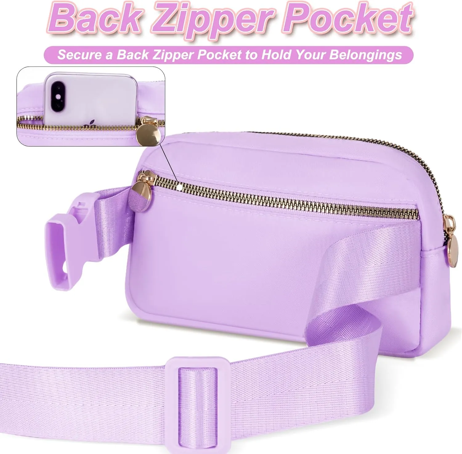 Party Favors Bags for Kids 8-12 4-8,Party Gift Bags for Girls Teens,Party Accessories,Belt Bag Waist Packs Fanny Pack Crossbody Bags for Women Girls | Lavender,Initial P