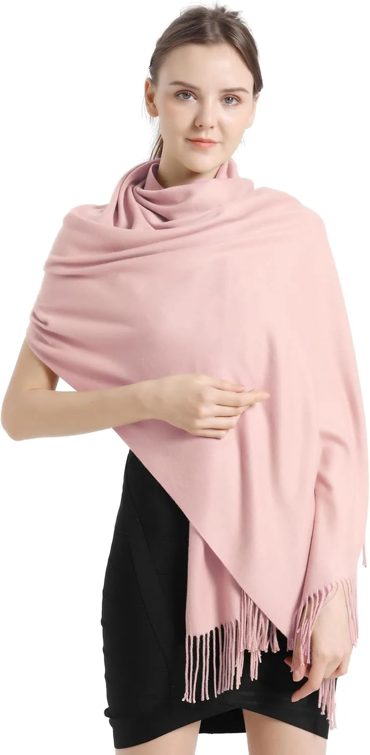 Pashmina Scarf and Shawl - Soft Women Pashminas Wrap for Wedding Evening Party (20 Colors)