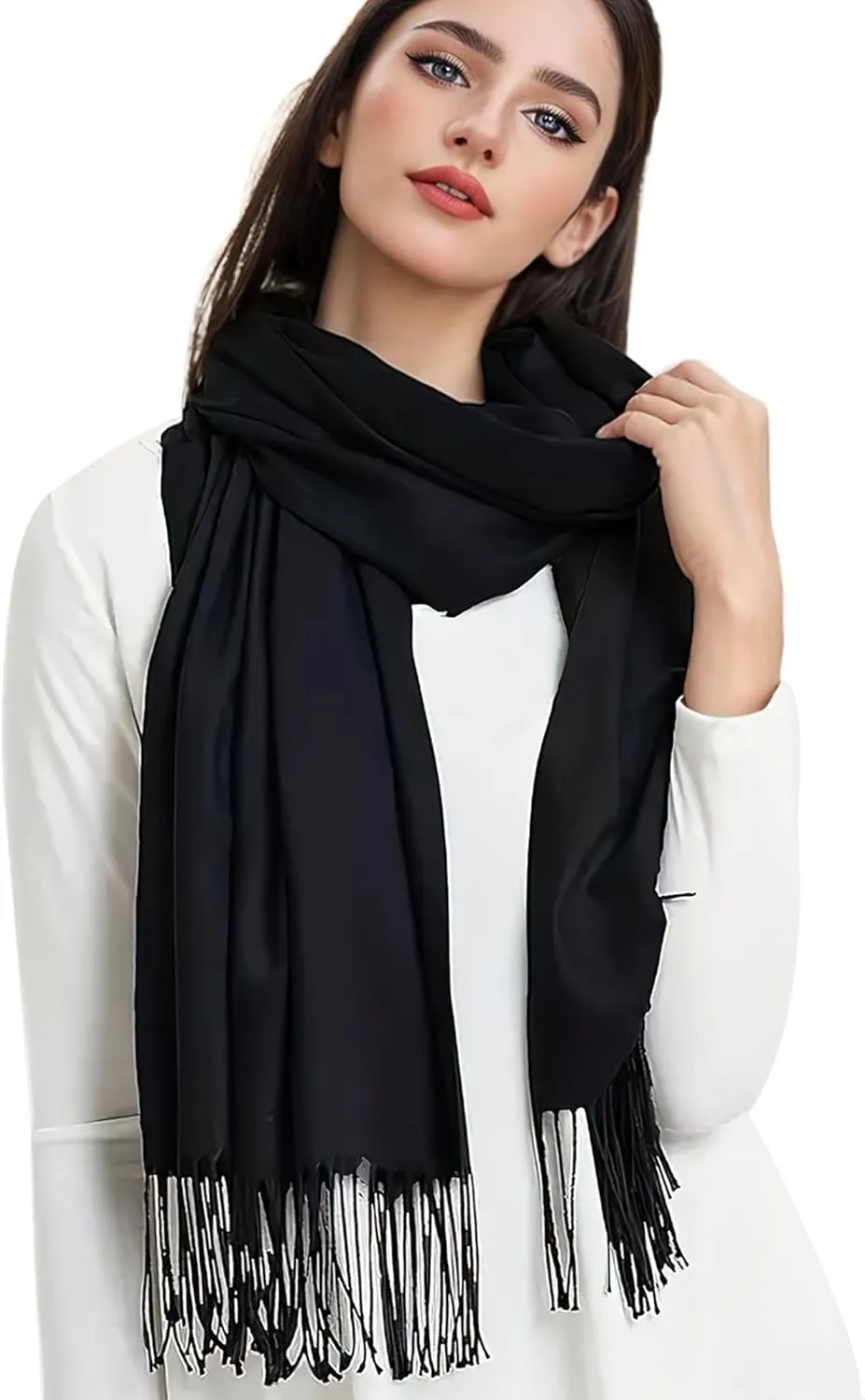 Pashmina Scarf and Shawl - Soft Women Pashminas Wrap for Wedding Evening Party (20 Colors)