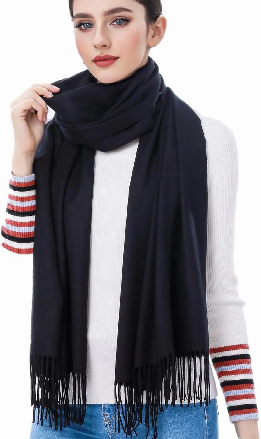 Pashmina Scarf and Shawl - Soft Women Pashminas Wrap for Wedding Evening Party (20 Colors)