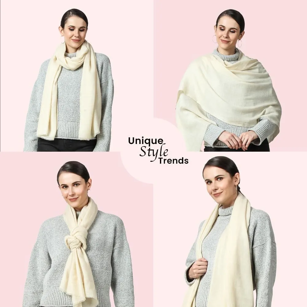 PASHWRAP 100% Himalayan Cashmere Wrap | Lightweight Cashmere Scarf | Ultra Thin Kashmiri Pashmina Shawl | Ideal For Travel