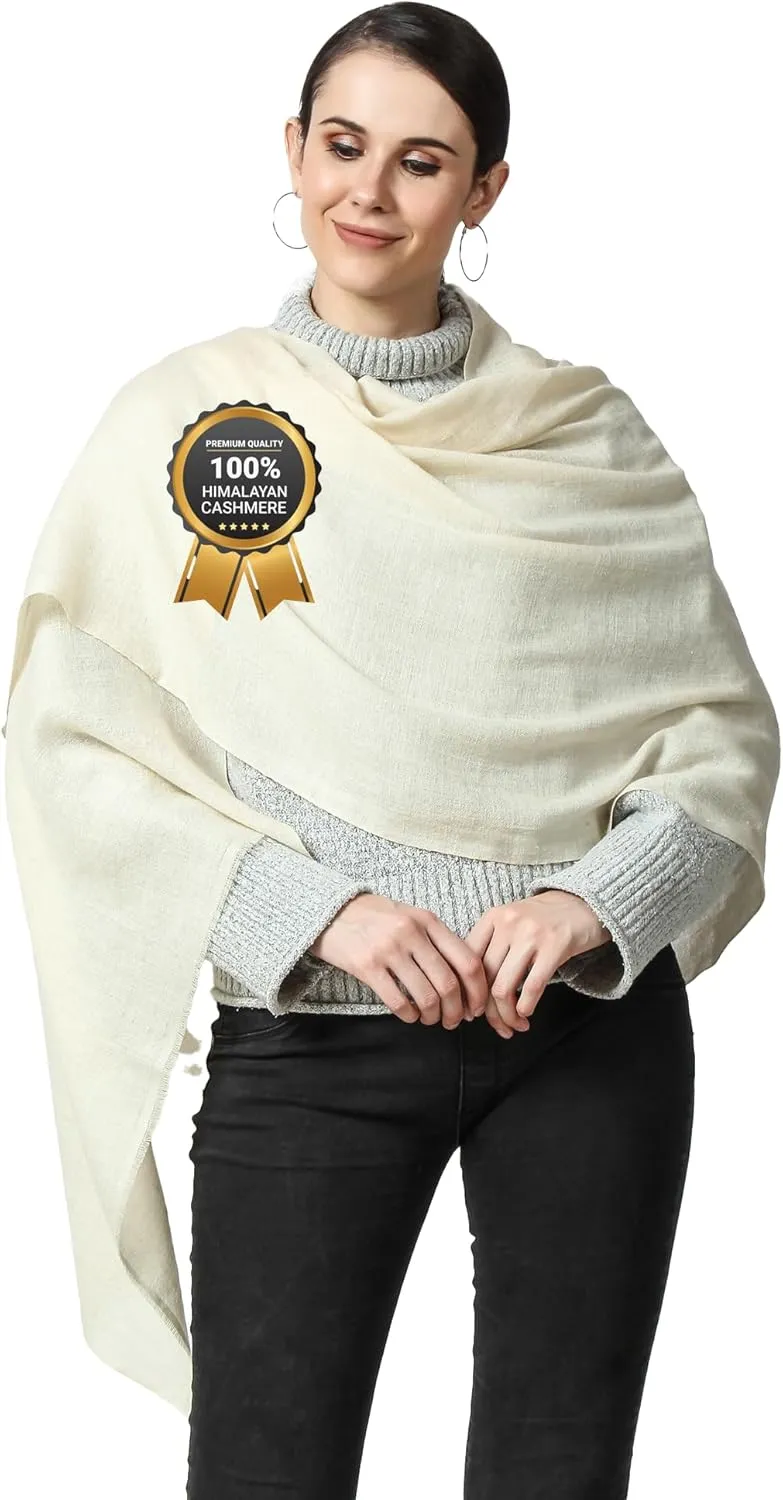 PASHWRAP 100% Himalayan Cashmere Wrap | Lightweight Cashmere Scarf | Ultra Thin Kashmiri Pashmina Shawl | Ideal For Travel