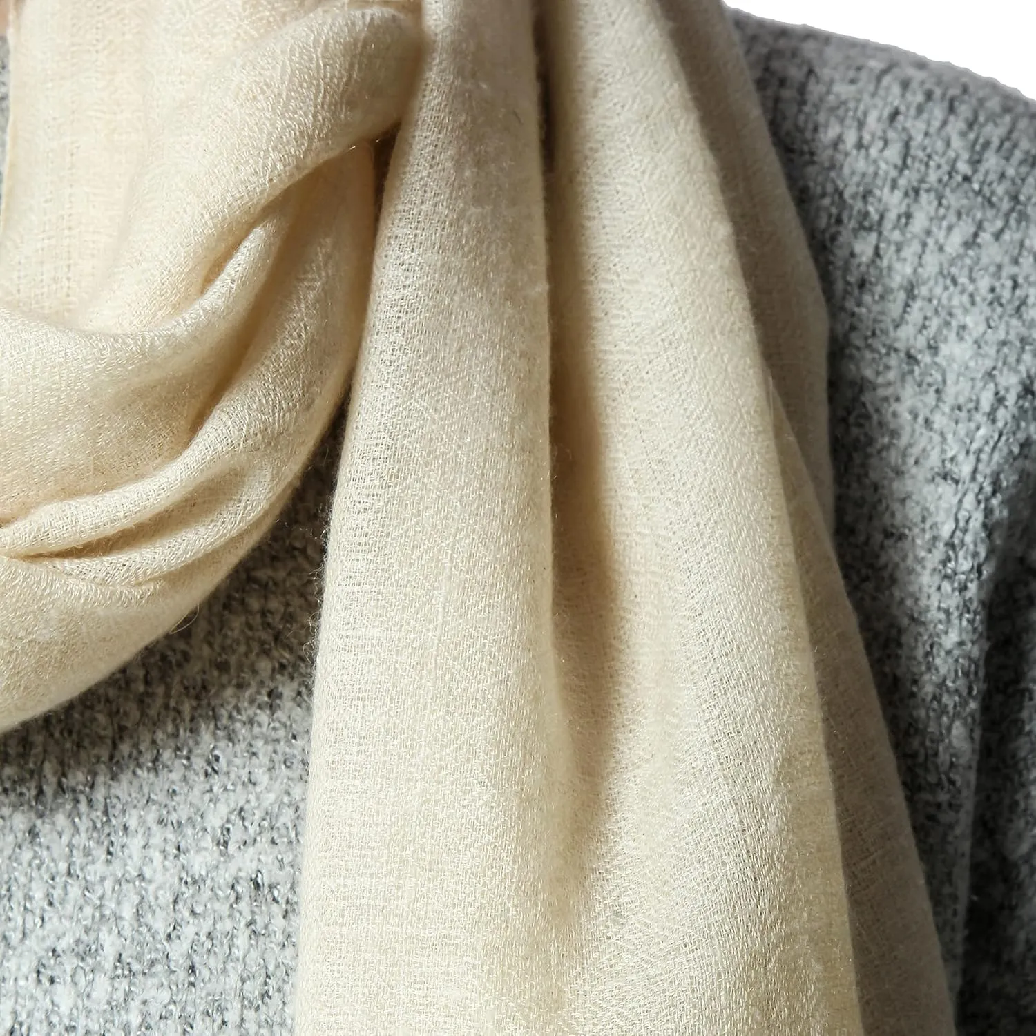 PASHWRAP 100% Himalayan Cashmere Wrap | Lightweight Cashmere Scarf | Ultra Thin Kashmiri Pashmina Shawl | Ideal For Travel