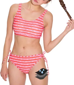 Period Swimwear for Teens One Piece Ultra-Thin Quick-Dry Leakproof Menstrual Swimsuit