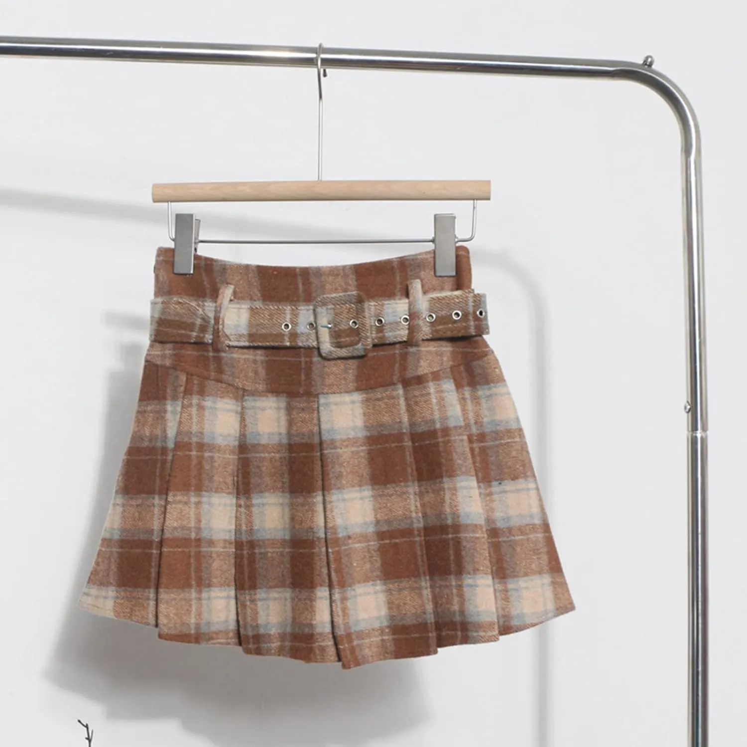 Pleated Skirts for Women High Waist A Line Skirts Plain Plaid Mini Skirts Casual Comfy Elegant Skirts Everydaywear