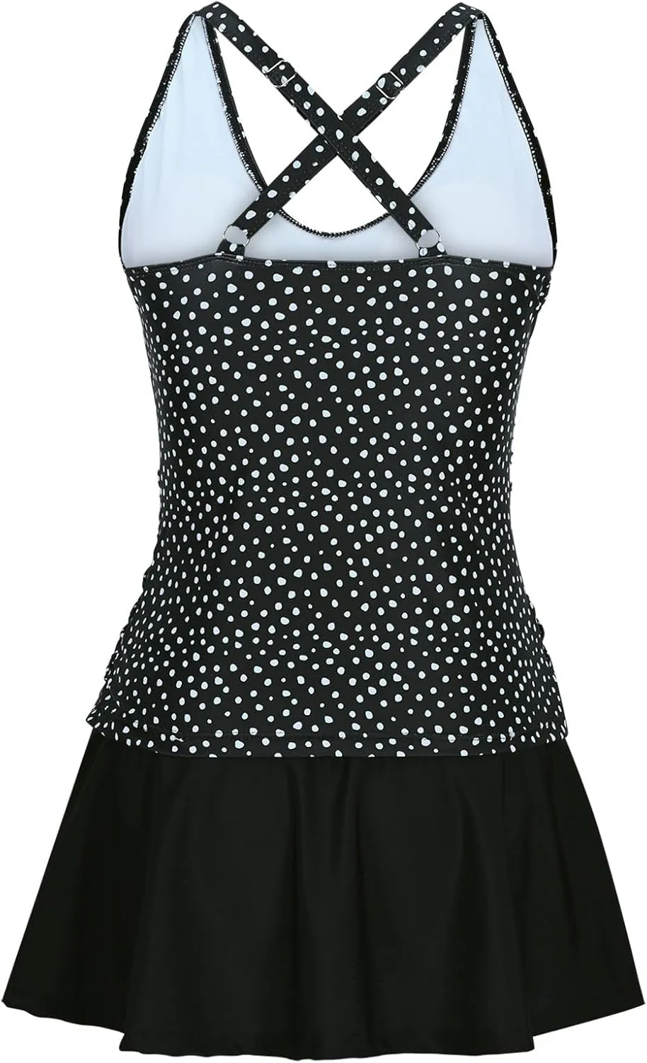 Plus Size Bathing Suits Graphic Swimsuits for Women Tank Tops with Black Bottoms Swimwear Summer Clothes