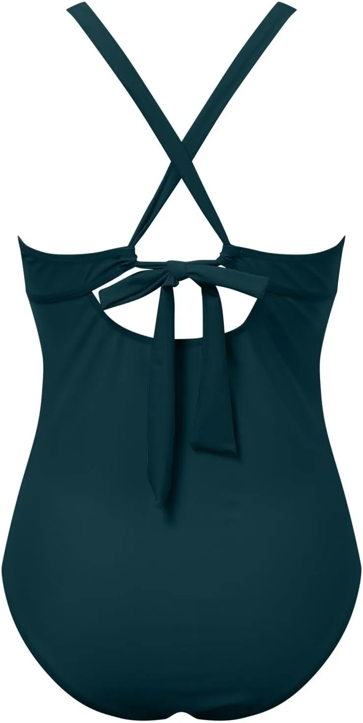 PTOLOCIF Bathing Suit for Women One Piece Sporty Swimsuits Thong Bathing Suit Tummy Control 2025 Summer Athletic Beachwear