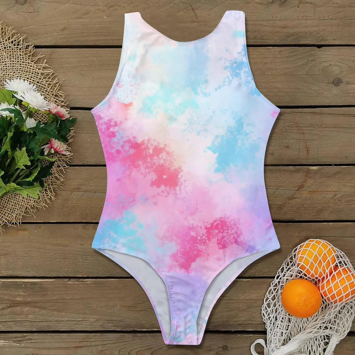 PTOLOCIF One Piece Swimsuit for Women Ruched High Cut Swimsuit Tummy Control Bathing Suit Monokini One-Piece Swimwear