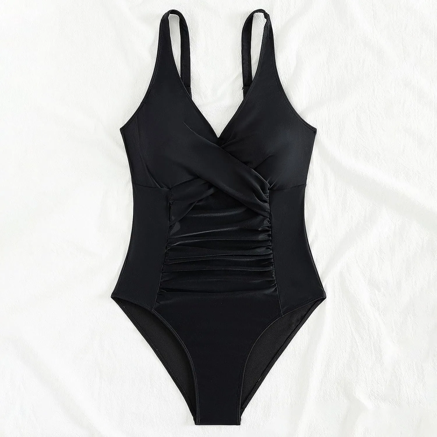 PTOLOCIF One Piece Swimsuit for Women Sexy Mesh High Neck Bathing Suit Color Block Tummy Control Swim Suit Swimwear