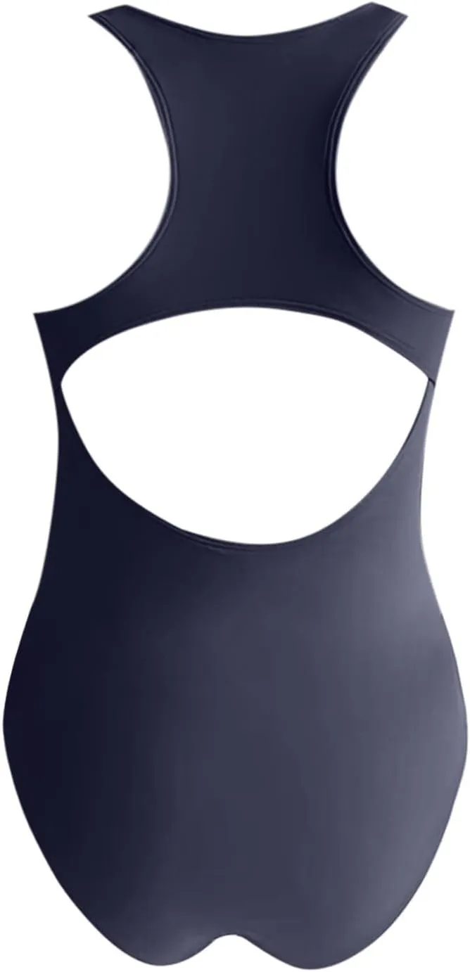 PTOLOCIF Women One Piece Swimsuits Strappy Backless Bathing Suit Color Block Drawstring Swim Suit Cute Swimwear Monokini