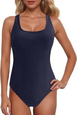 PTOLOCIF Women One Piece Swimsuits Strappy Backless Bathing Suit Color Block Drawstring Swim Suit Cute Swimwear Monokini