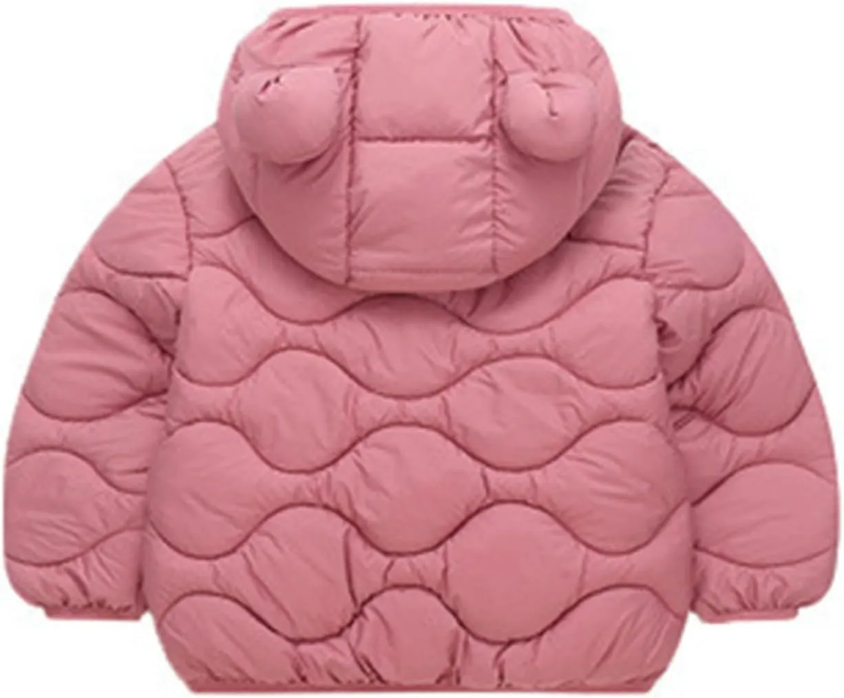 Puffer Jackets For Baby 2024 Fall Winter Toddler Coats Kids Warm Lightweight Outerwear Cute Zip Up Bear Hoods Outfit