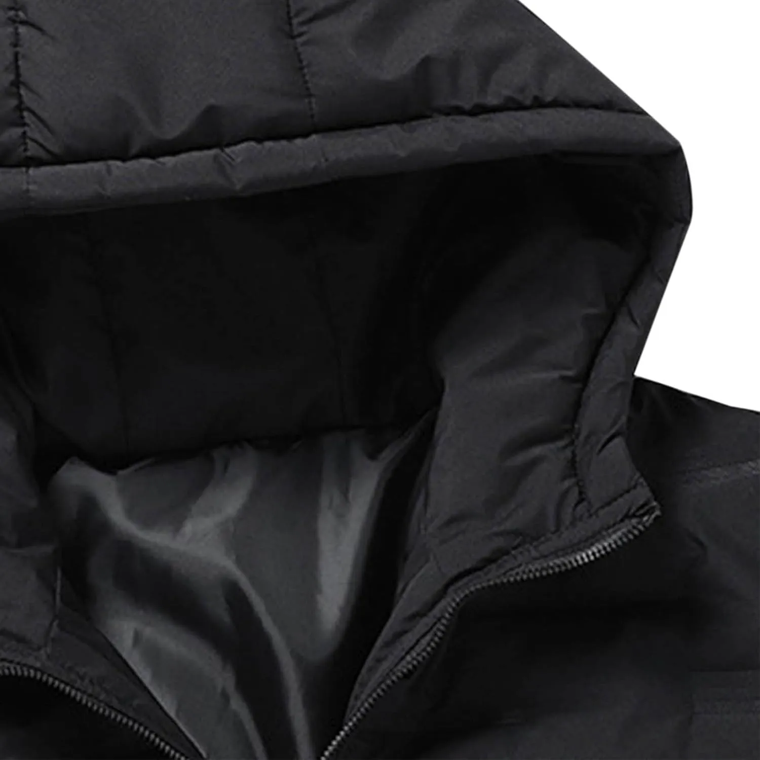 Puffer Jackets for Men Winter Hooded Coats Quilted Down Parkas Jackets Thicken Bubble Overcoats with Pocket Warm Coat