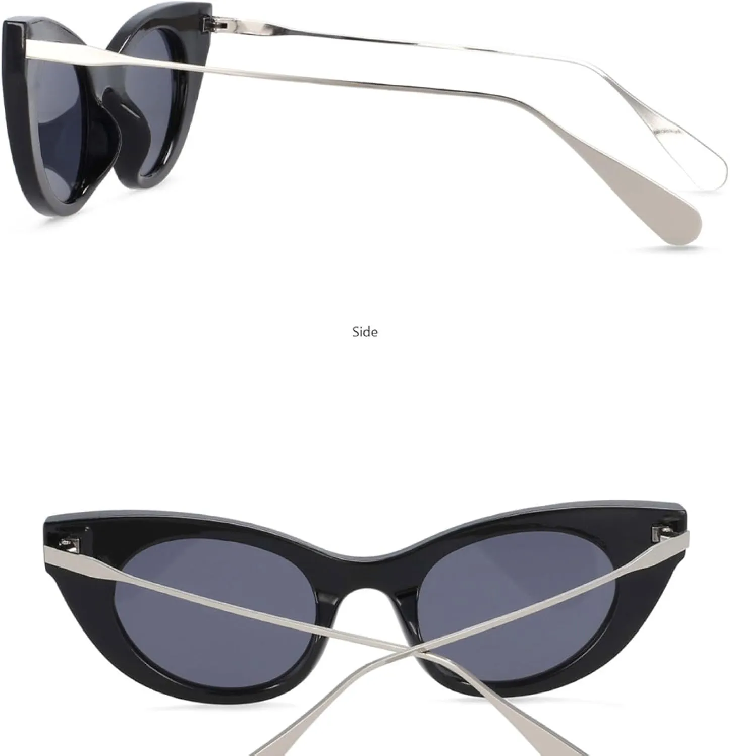 Retro Cat Eye Stripe Sunglasses Fashion Men Women Shades Uv400 Vintage Glasses