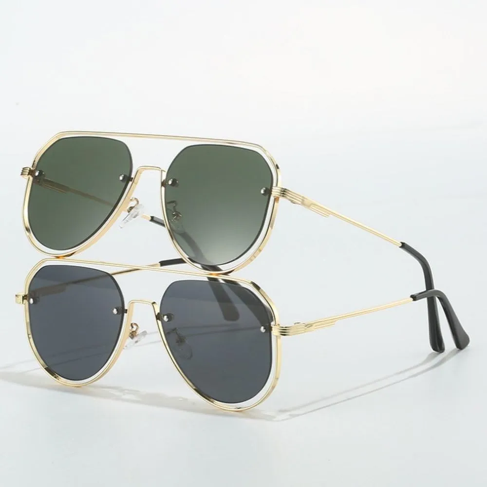 Retro Punk Round Sunglasses For Women Men Vintage Driving Hollow Out Metal Frame Sun Glasses Shades UV400 Eyeglasses