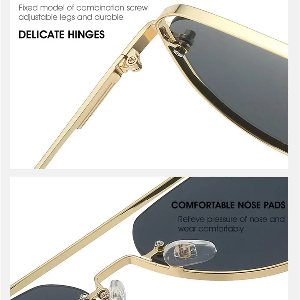Retro Punk Round Sunglasses For Women Men Vintage Driving Hollow Out Metal Frame Sun Glasses Shades UV400 Eyeglasses