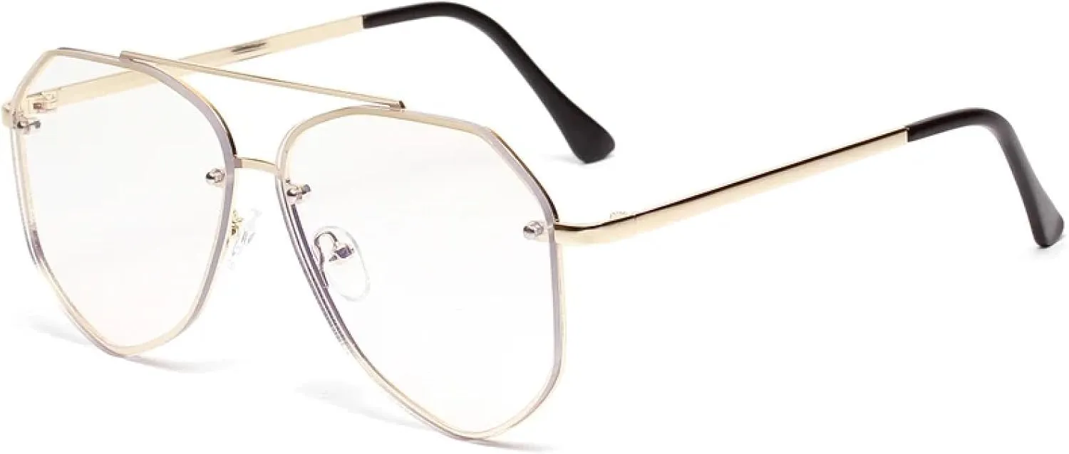 Retro Round Sunglasses for Men Women Luxury Metal Vintage Mirror Polygonal Gold Tea Sun Glasses Uv400