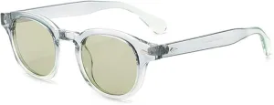 Retro Round Women Sunglasses Shades Uv400 Fashion Red Green Men Punk Rivets Gradient Sun Glasses