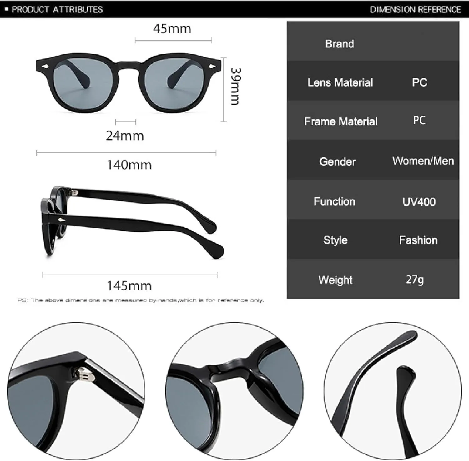 Retro Round Women Sunglasses Shades Uv400 Fashion Red Green Men Punk Rivets Gradient Sun Glasses