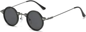 Retro Small Round Women Sunglasses Clear Ocean Lens Shades UV400 Men Punk Sun Glasses