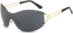 Rimless Sunglasses Women Men Fashion Glasses Outdoors Cycling Shades Uv400