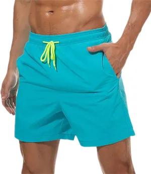 RTRDE Men's Board Shorts Swimming Trunk Quick Dry Shorts Summer Holiday Beach Shorts with Pockets Bathing Suit, M-4XL