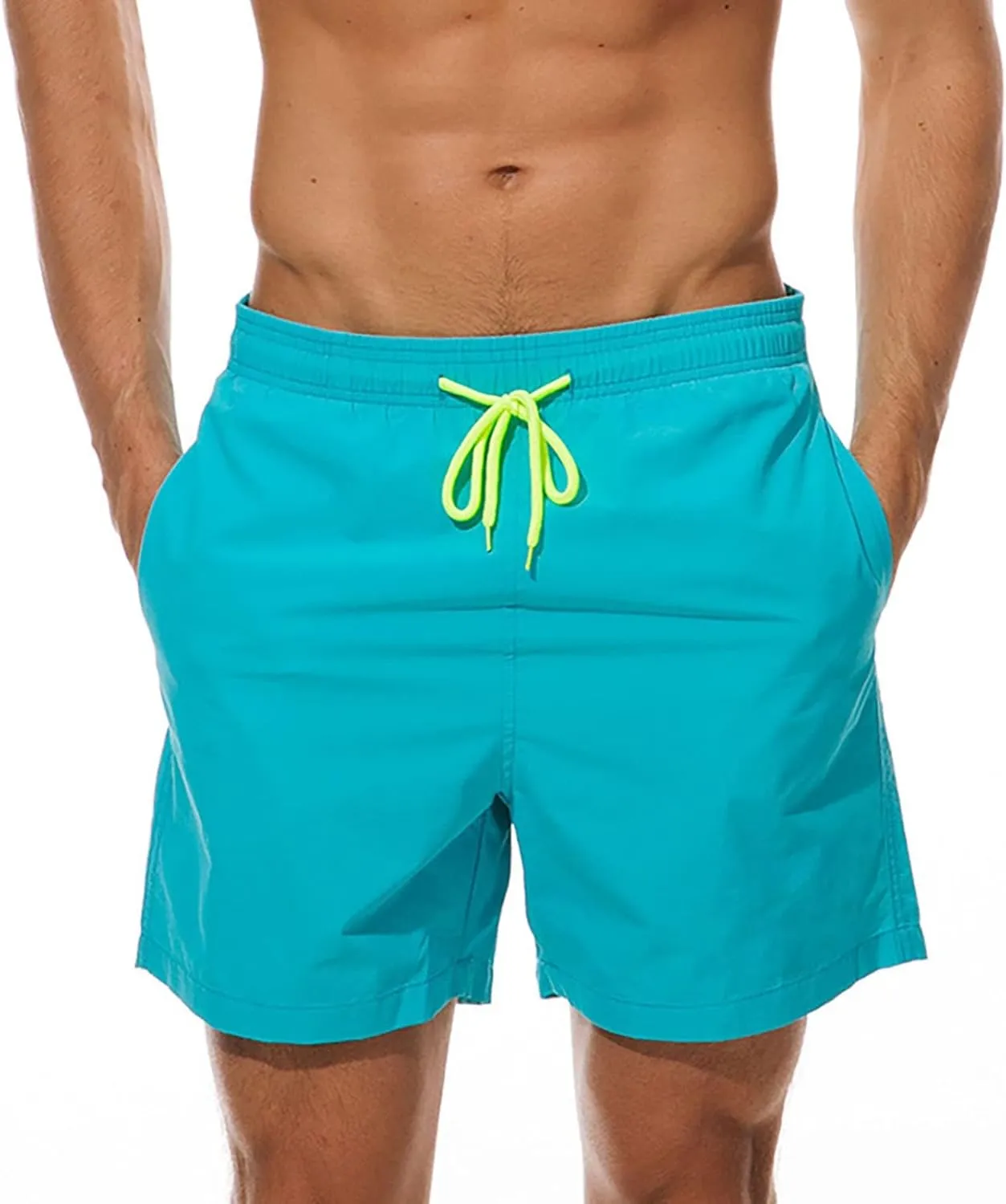 RTRDE Men's Board Shorts Swimming Trunk Quick Dry Shorts Summer Holiday Beach Shorts with Pockets Bathing Suit, M-4XL
