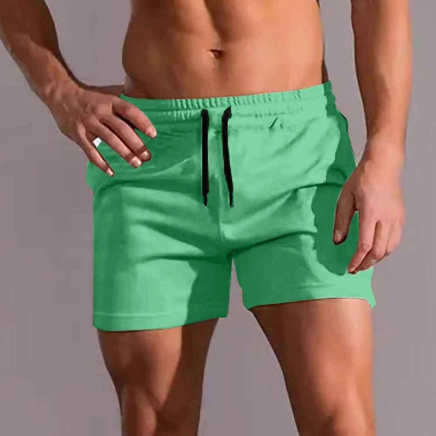 Running Shorts for Men 3 Inch Quick Dry Athletic Lightweight Workout Gym Active Short Pants Beach Outfits with Pockets