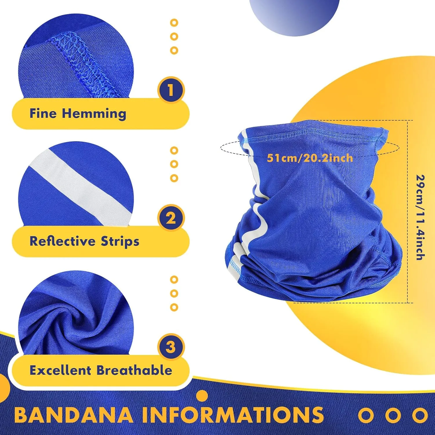 SATINIOR 6 Pcs Hard Hat Sun Shade High Visibility Sun Visor Neck Sunshade with Reflective Strip Hard Hat Accessories Construction Sites for Men Women, Hard Hat Not Included