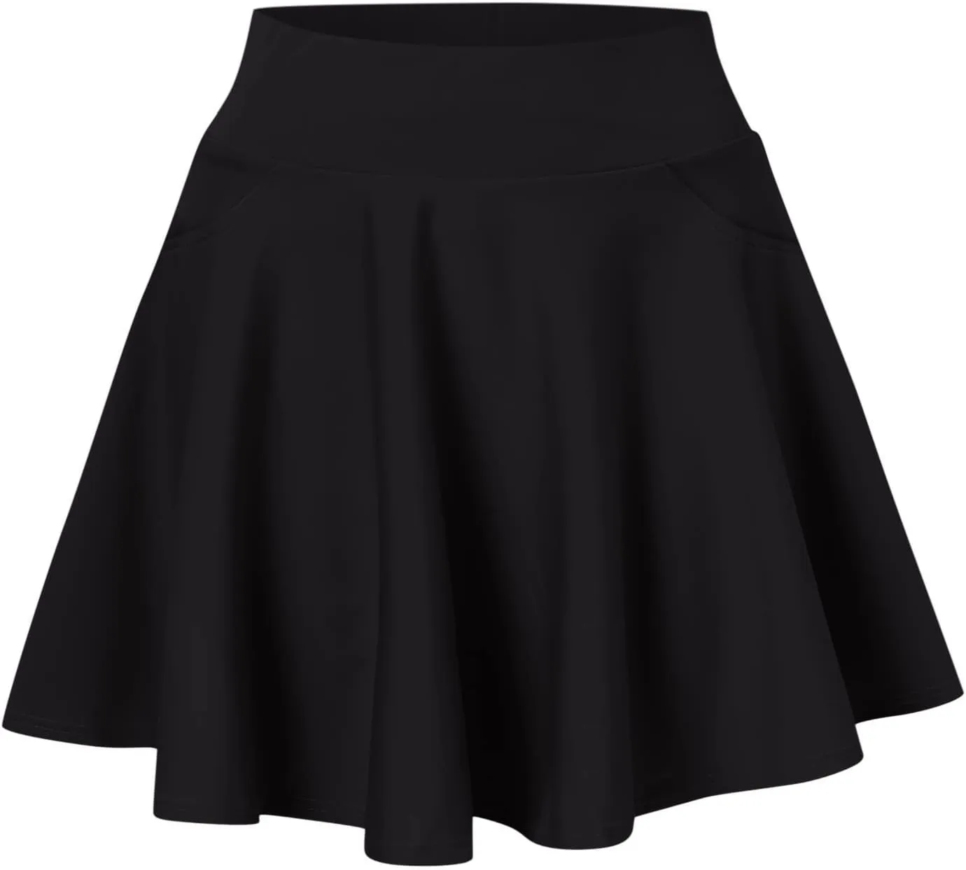 Skirts for Women Summer Fashion Casual Short Style Solid Half Skirt Glare Sun Skirt Pleated Pocket Skirt Mini