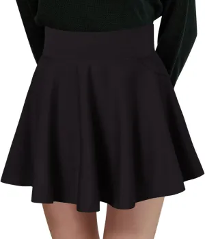 Skirts for Women Summer Fashion Casual Short Style Solid Half Skirt Glare Sun Skirt Pleated Pocket Skirt Mini