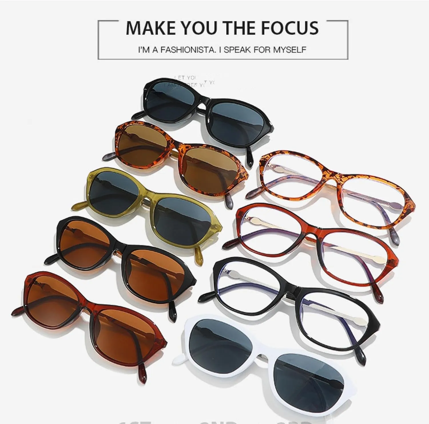 Small Frame Oval Sunglasses Women's Fashion Sun Glasses Women's Outdoor Eyewear Uv400