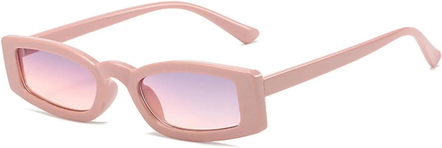 Small Frame Sunglasses Woman Fashion Female Vintage Leopard Blue Uv400