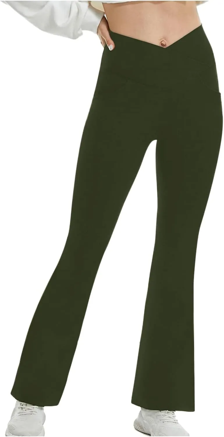 Soft Leggings for Women Fitness Waist Straight for Yoga Flare High Yoga Leg High Waisted Workout Yoga Pants Leggings