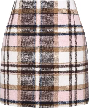 Spring Dresses for Women Women Skirt 2023 Spring Summer Skirts Summer Casual High Waist Plaid Mini Skirts Pleated