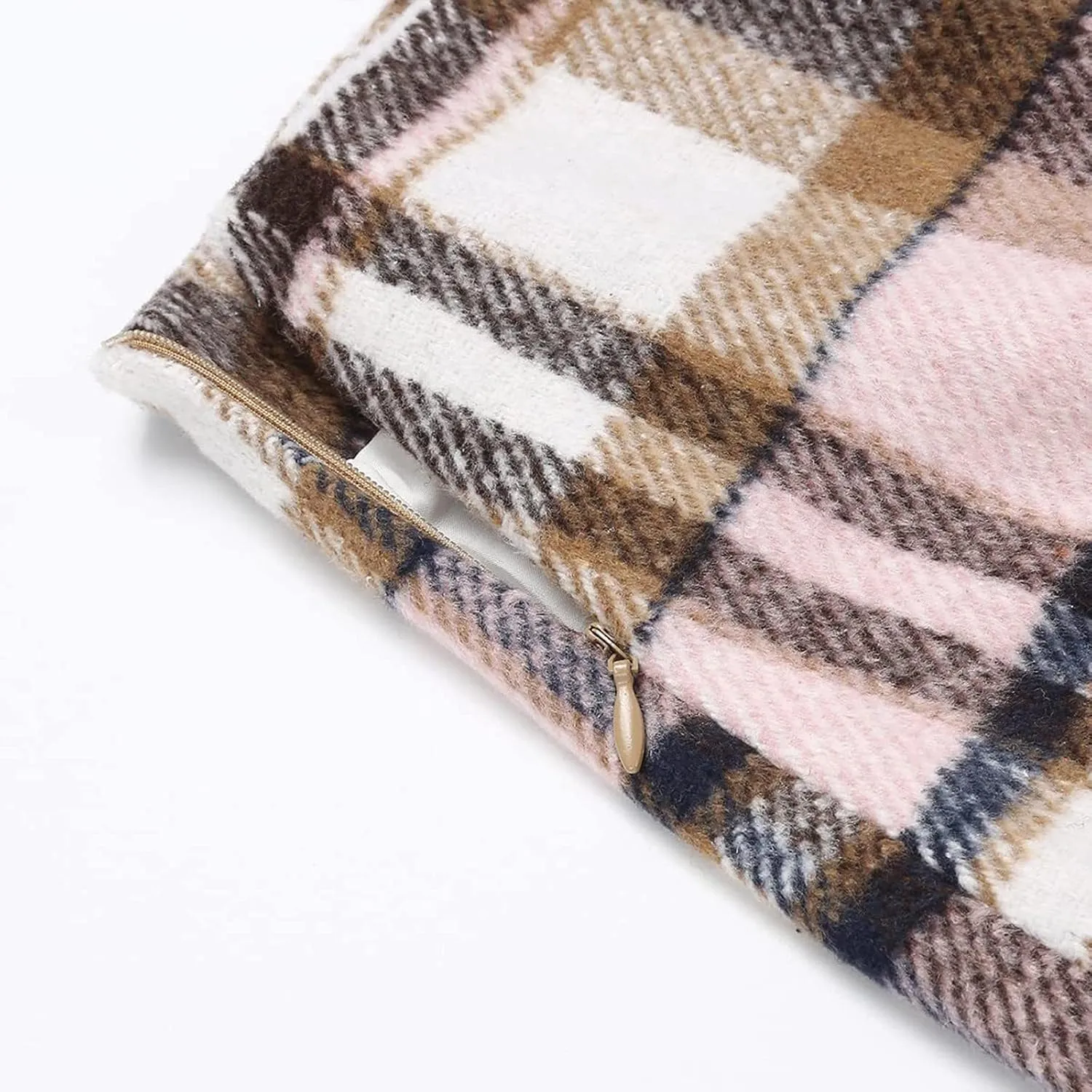 Spring Dresses for Women Women Skirt 2023 Spring Summer Skirts Summer Casual High Waist Plaid Mini Skirts Pleated